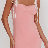 Daydreamers Ruffle Maxi Dress Pink
