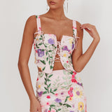 High Street Jacquard Mini Skirt Floral Multi