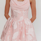 Lusting Lace-Up Back Mini Dress Blush
