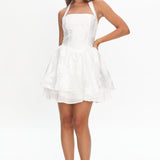 Lusting Halter A-Line Mini Dress White