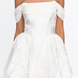 Lusting Off Shoulder Mini Dress White
