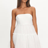 Dreamscape Strapless Tulle Mini Dress White