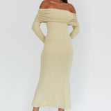 Juju Off-Shoulder Maxi Dress Sage