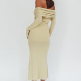 Juju Off-Shoulder Maxi Dress Sage