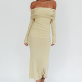 Juju Off-Shoulder Maxi Dress Sage