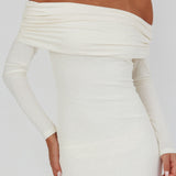 Juju Off-Shoulder Maxi Dress White