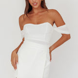 Melonie Off-Shoulder Top White