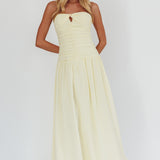 High Streets Strapless Maxi Dress Butter