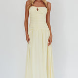 High Streets Strapless Maxi Dress Butter