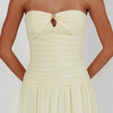 High Streets Strapless Maxi Dress Butter