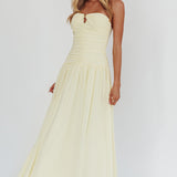 High Streets Strapless Maxi Dress Butter