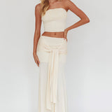 Night Market Hip Tie Maxi Skirt Butter
