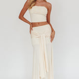 Night Market Hip Tie Maxi Skirt Butter
