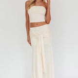 Night Market Applique Crop Top Butter
