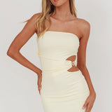 Ara Cut-Out Waist Mini Dress Butter