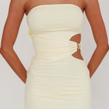 Ara Cut-Out Waist Mini Dress Butter