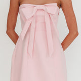 Lollipop Strapless Bow Bust Mini Dress Pink Sorbet