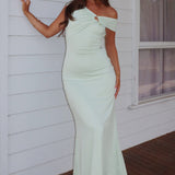 Tilda Asymmetric Neckline Maxi Dress Sage