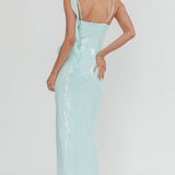She Glows Cami Strap Sequin Maxi Dress Mint