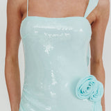 She Glows Cami Strap Sequin Maxi Dress Mint