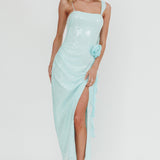 She Glows Cami Strap Sequin Maxi Dress Mint