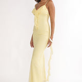 Sunspell Ruffle Trim Lace Maxi Dress Butter