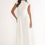 Lynnie Cap Sleeve Maxi Dress Cream