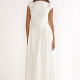 Lynnie Cap Sleeve Maxi Dress Cream