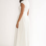 Lynnie Cap Sleeve Maxi Dress Cream