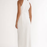 Esmarie Collared Maxi Dress White
