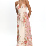 Hilariah Halter Maxi Dress Pink