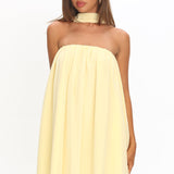 Read The Signs Strapless Mini Dress Butter