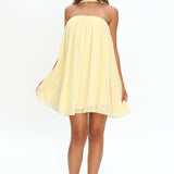 Read The Signs Strapless Mini Dress Butter