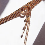 Vera Rhinestone Belt Gold