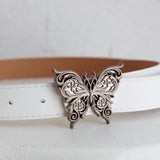 Mariah Butterfly Belt White