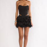 Alyra Structured Corset Top Black