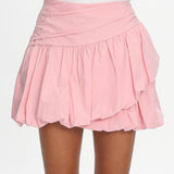 Dandy Bubble Mini Skirt Pink