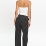In Disguise Straight Leg Pocket Pants Charcoal