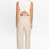 In Disguise Straight Leg Pocket Pants Oatmeal