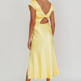 Lucinda Twist Back Midi Dress Butter