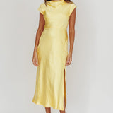 Lucinda Twist Back Midi Dress Butter