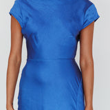 Lucinda Twist Back Midi Dress Navy