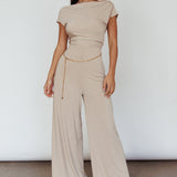 Lucinda Twist Back Jumpsuit Oat