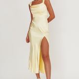 Lucinda Off-Shoulder V-Back Dress Butter