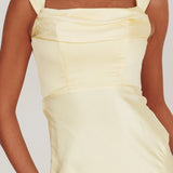 Lucinda Off-Shoulder V-Back Dress Butter