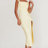 Lucinda Off-Shoulder V-Back Dress Butter