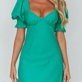 Brigita Tied Back Midi Dress Green