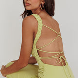 Dream Crush Lace-Up Back Maxi Dress