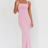Dream Crush Lace-Up Back Maxi Dress Lilac