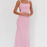 Dream Crush Lace-Up Back Maxi Dress Lilac